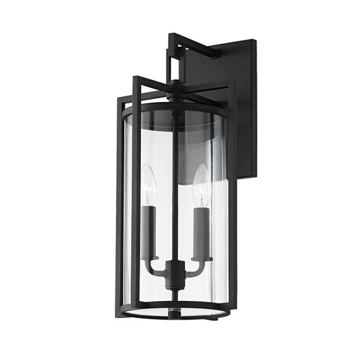 Percy Two Light Outdoor Wall Sconce in Texture Black (67|B1142-TBK)