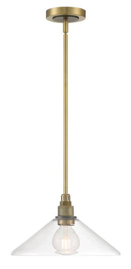 Charis One Light Pendant in Antique Brass with Oil Rubbed Bronze (185|6331-ANOB-CL)