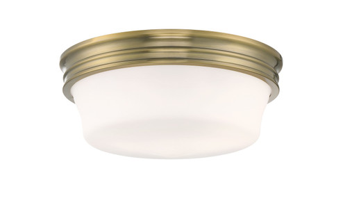 Galen Three Light Flush Mount in Antique Brass (185|5912-AN-MO)