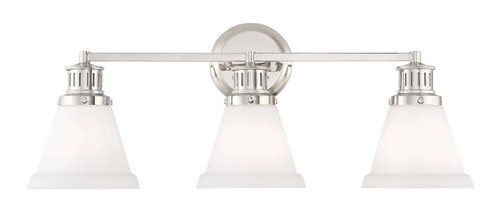 Alden Three Light Bath in Polished Nickel (185|2403-PN-MO)