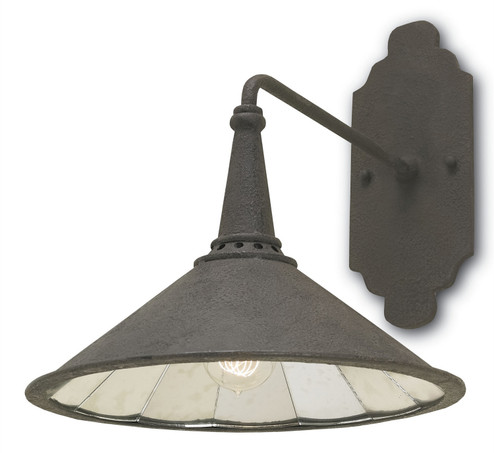 Manuscript Collection One Light Wall Sconce in Molé Black/Antique Mirror (142|5151)
