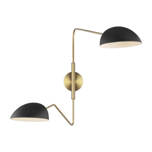 Jane Two Light Wall Sconce in Midnight Black (454|EW1072MBK)
