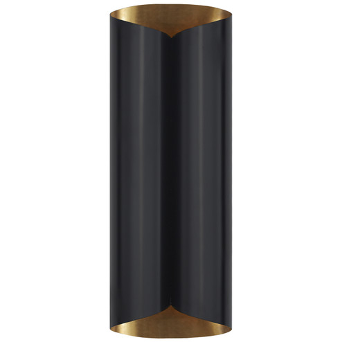 Selfoss Four Light Wall Sconce in Black and Hand-Rubbed Antique Brass (268|ARN 2037BLK/HAB)