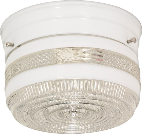 One Light Flush Mount in White (72|SF77-097)