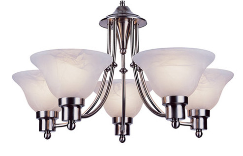 Perkins Five Light Chandelier in Brushed Nickel (110|6545 BN)