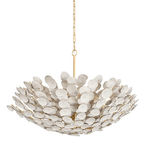 Aimi 12 Light Chandelier in Vintage Gold Leaf (68|356-49-VGL)