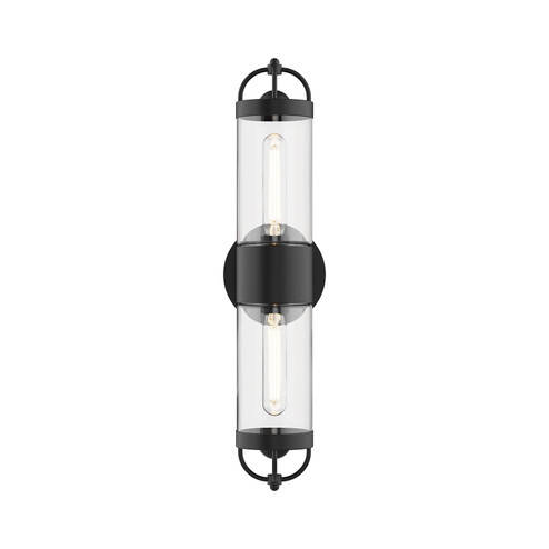 Lancaster Two Light Wall Sconce in Matte Black (452|WV461102MB)