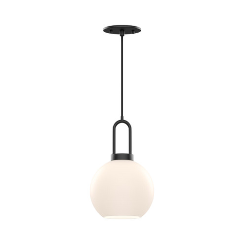 Soji One Light Pendant in Matte Black/Opal Matte Glass (452|PD601608MBOP)