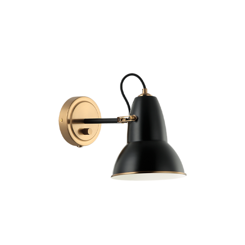BUZZ One Light Wall Sconce in Black (423|S08411AGBK)