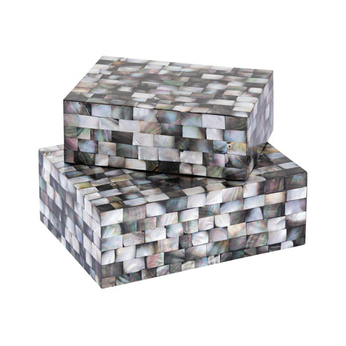 Keshi Box - Set of 2 in Gray (45|S0807-11397/S2)