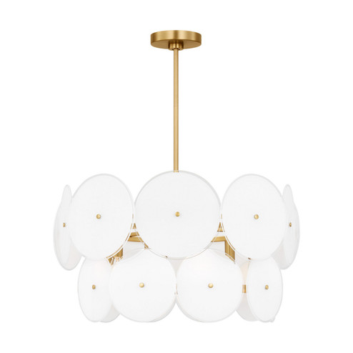 Emery Six Light Chandelier in Burnished Brass (454|KSC1106BBS)