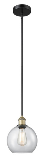 Edison One Light Mini Pendant in Black Antique Brass (405|616-1S-BAB-G122-8)