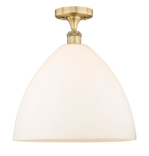 Edison One Light Semi-Flush Mount in Brushed Brass (405|616-1F-BB-GBD-161)