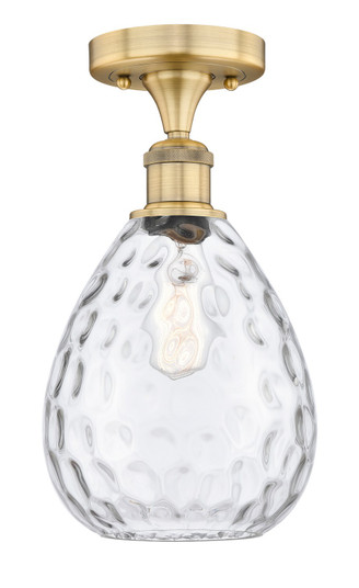 Edison One Light Semi-Flush Mount in Brushed Brass (405|616-1F-BB-G372)
