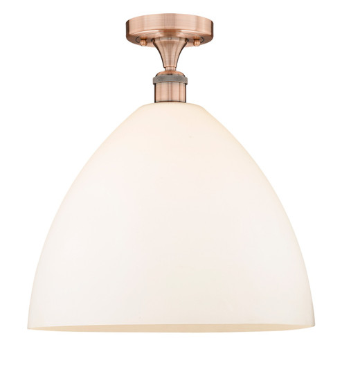 Edison One Light Semi-Flush Mount in Antique Copper (405|616-1F-AC-GBD-161)