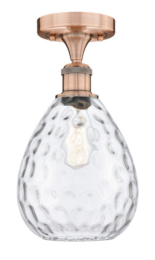 Edison One Light Semi-Flush Mount in Antique Copper (405|616-1F-AC-G372)