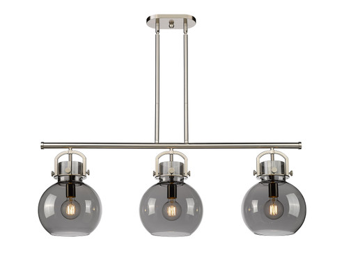 Downtown Urban Three Light Island Pendant in Satin Nickel (405|410-3I-SN-G410-10SM)