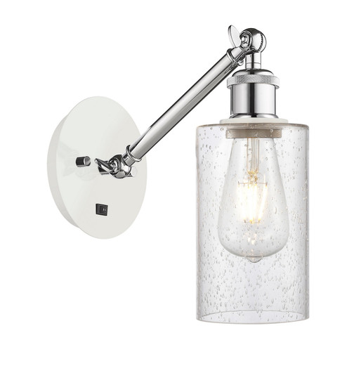 Ballston One Light Wall Sconce in White Polished Chrome (405|317-1W-WPC-G804)