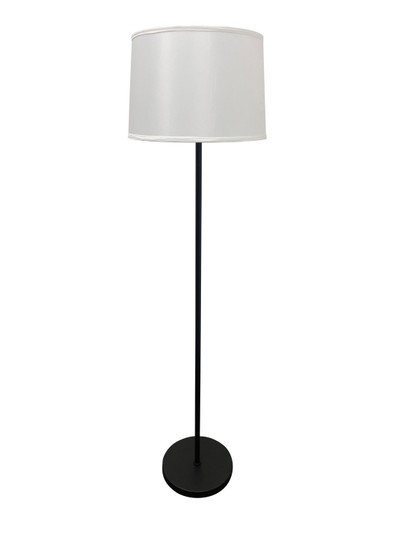 Sawyer One Light Floor Lamp in Black/Satin Nickel (30|S500-BLKSN)