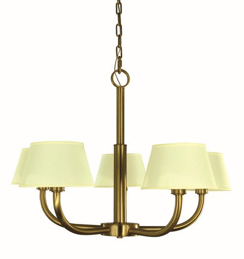 Emma Five Light Chandelier in Brushed Brass (8|5750 BR)