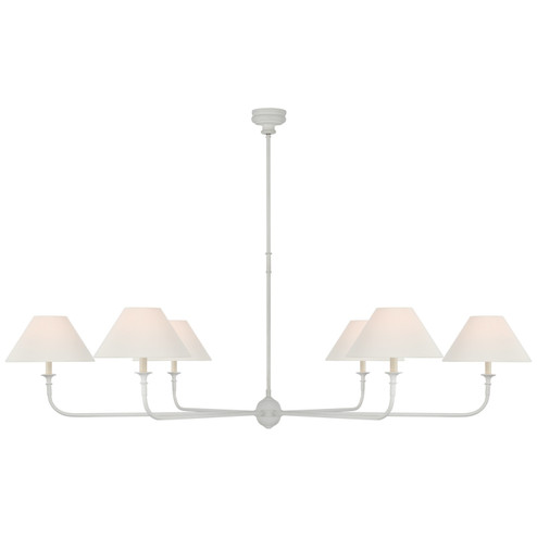 Piaf LED Chandelier in Plaster White (268|TOB 5454PW-L)