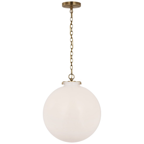 Katie Globe LED Pendant in Hand-Rubbed Antique Brass (268|TOB 5227HAB/G4-WG)