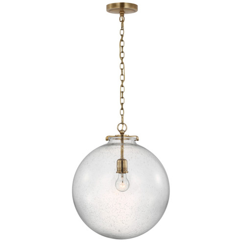 Katie Globe LED Pendant in Hand-Rubbed Antique Brass (268|TOB 5227HAB/G4-SG)