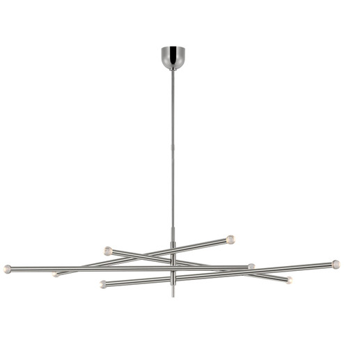 Rousseau LED Chandelier in Polished Nickel (268|KW 5595PN-CG)