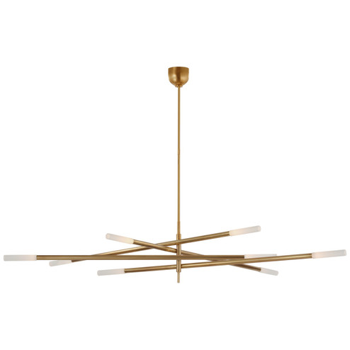 Rousseau LED Chandelier in Antique-Burnished Brass (268|KW 5595AB-EC)