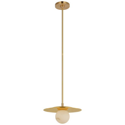 Pertica LED Pendant in Mirrored Antique Brass (268|KW 5525MAB-ALB)