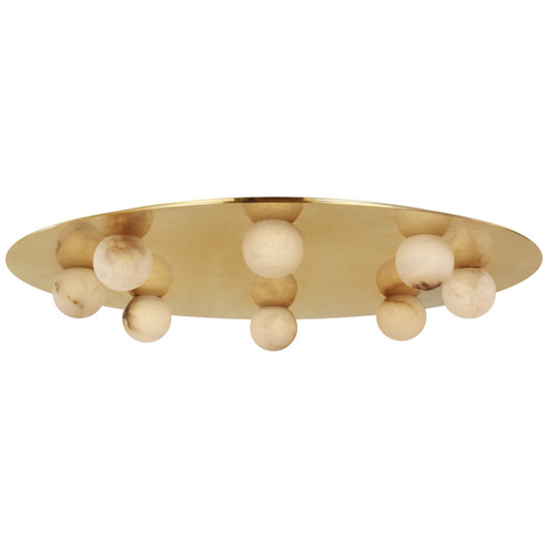 Pertica LED Flush Mount in Mirrored Antique Brass (268|KW 4521MAB-ALB)
