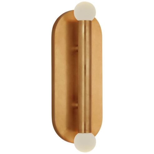 Rousseau LED Wall Sconce in Antique-Burnished Brass (268|KW 2287AB-ECG)