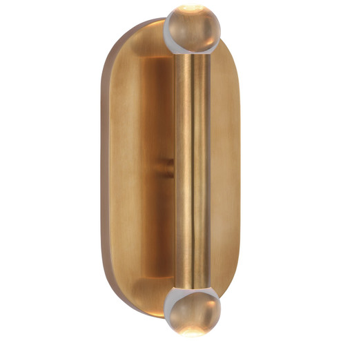Rousseau LED Wall Sconce in Antique-Burnished Brass (268|KW 2282AB-CG)