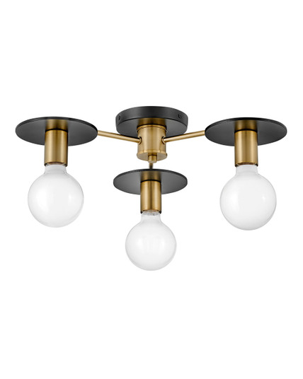 Bobbie LED Semi-Flush Mount in Lacquered Brass (531|83203LCB)