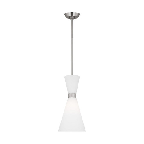 Belcarra One Light Pendant in Brushed Steel (454|DJP1101BS)