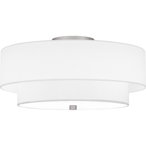 Quoizel Semi-Flush Mount Two Light Semi Flush Mount in Brushed Nickel (10|QSF6177BN)