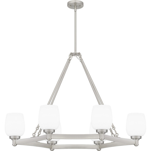 Penning Six Light Linear Chandelier in Brushed Nickel (10|PNG638BN)