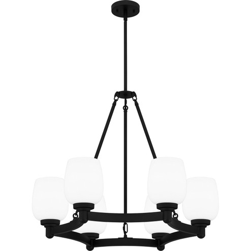 Penning Six Light Chandelier in Matte Black (10|PNG5028MBK)