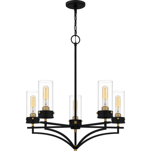 Hillside Five Light Chandelier in Matte Black (10|HLS5026MBK)