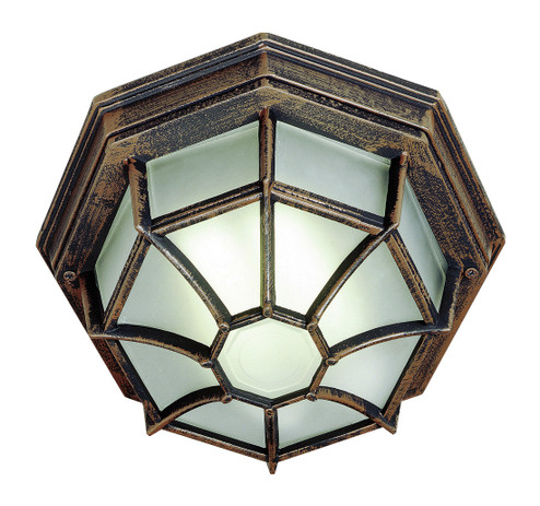 Benkert One Light Flushmount Lantern in Rust (110|40581 RT)