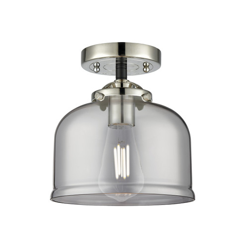 Nouveau One Light Semi-Flush Mount in Black Polished Nickel (405|284-1C-BPN-G73)