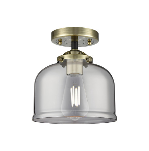 Nouveau One Light Semi-Flush Mount in Black Antique Brass (405|284-1C-BAB-G73)