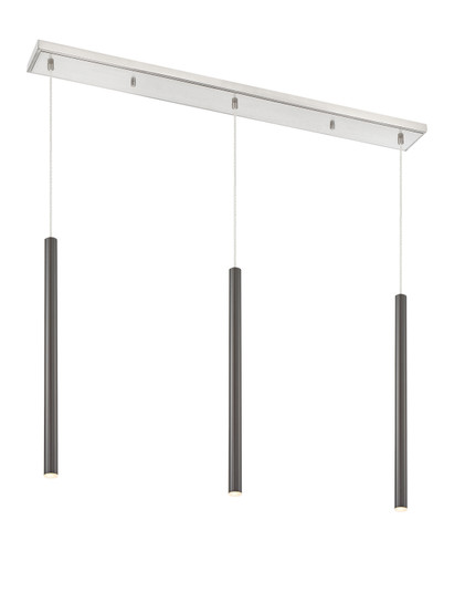 Forest LED Linear Chandelier in Brushed Nickel (224|917MP24-PBL-LED-3LBN)