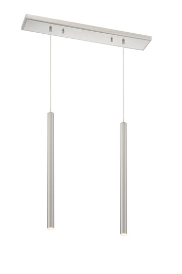 Forest LED Linear Chandelier in Brushed Nickel (224|917MP24-BN-LED-2LBN)