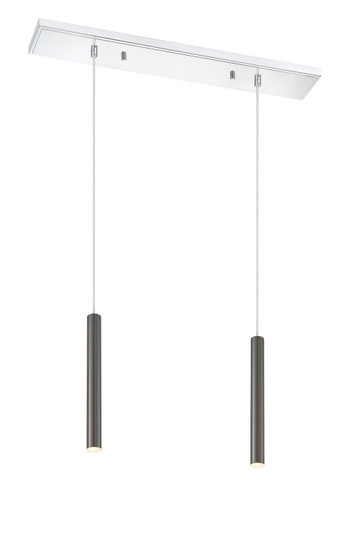 Forest LED Linear Chandelier in Chrome (224|917MP12-PBL-LED-2LCH)