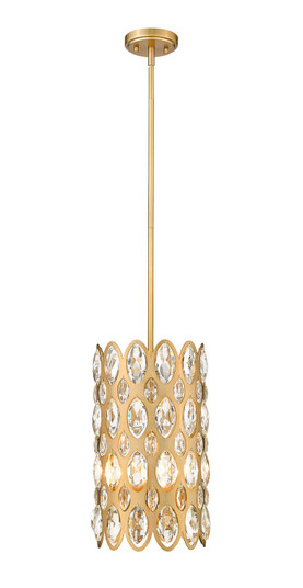 Dealey Three Light Pendant in Heirloom Brass (224|822P9-HB)