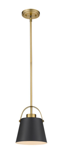 Z-Studio One Light Pendant in Matte Black + Heritage Brass (224|726MP-MB+HBR)