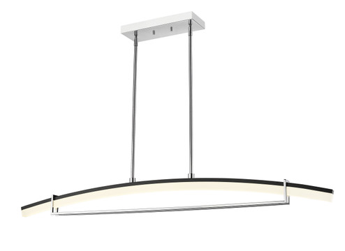 Arc LED Linear Chandelier in Chrome (224|620-56-CH-LED)