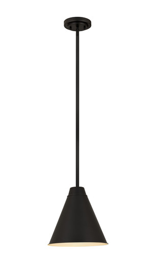 Eaton One Light Pendant in Matte Black (224|6011P12-MB)