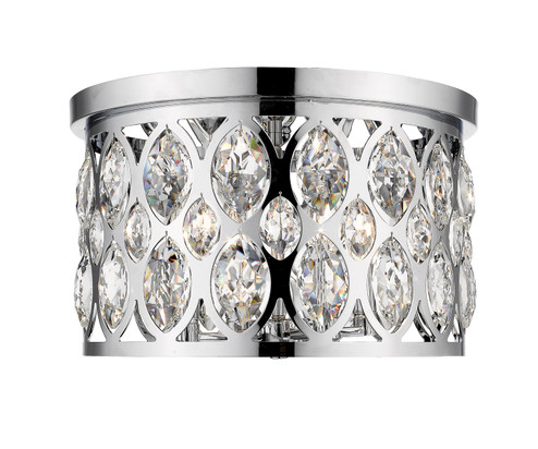 Dealey Four Light Flush Mount in Chrome (224|6010F15CH)